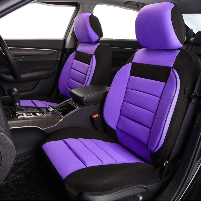 6PCS 3D Foam Cushion Back Support Universal Fit Elegance Two Front Car Seat Cover CAR PASS