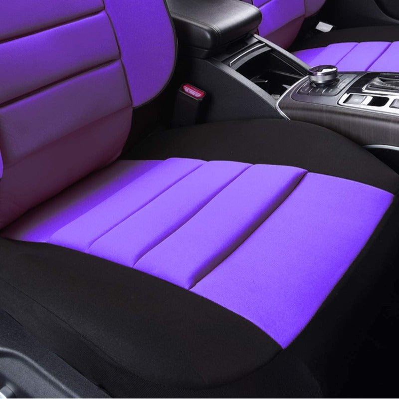 6PCS 3D Foam Cushion Back Support Universal Fit Elegance Two Front Car Seat Cover CAR PASS