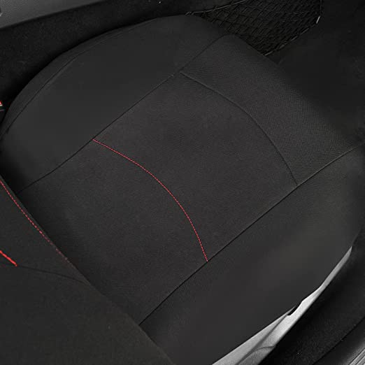 Rhinestone Diamond Bling Bling Car Seat Covers Full Set-Black*Red