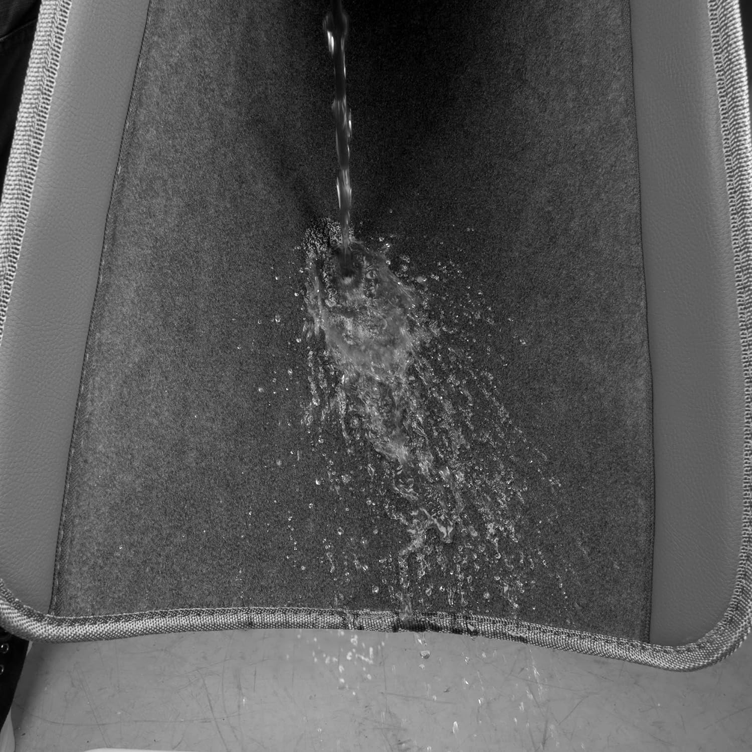 CAR PASS Waterproof Universal Fit Car Floor Mats, Faux Leather Car Carpet Mats, Black Car Mats with Anti-Slip Nibbs Backing & Driver Heel Pad Fit for SUV,Vans,sedans, Trucks,Set of 4pcs(All Black)