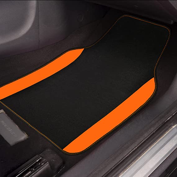 Rainbow Waterproof Universal CAR Floor MATS-Orange