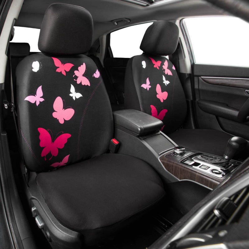 Universal Pretty Flying Butterfly Car Seat Covers Full Set Fit for Women